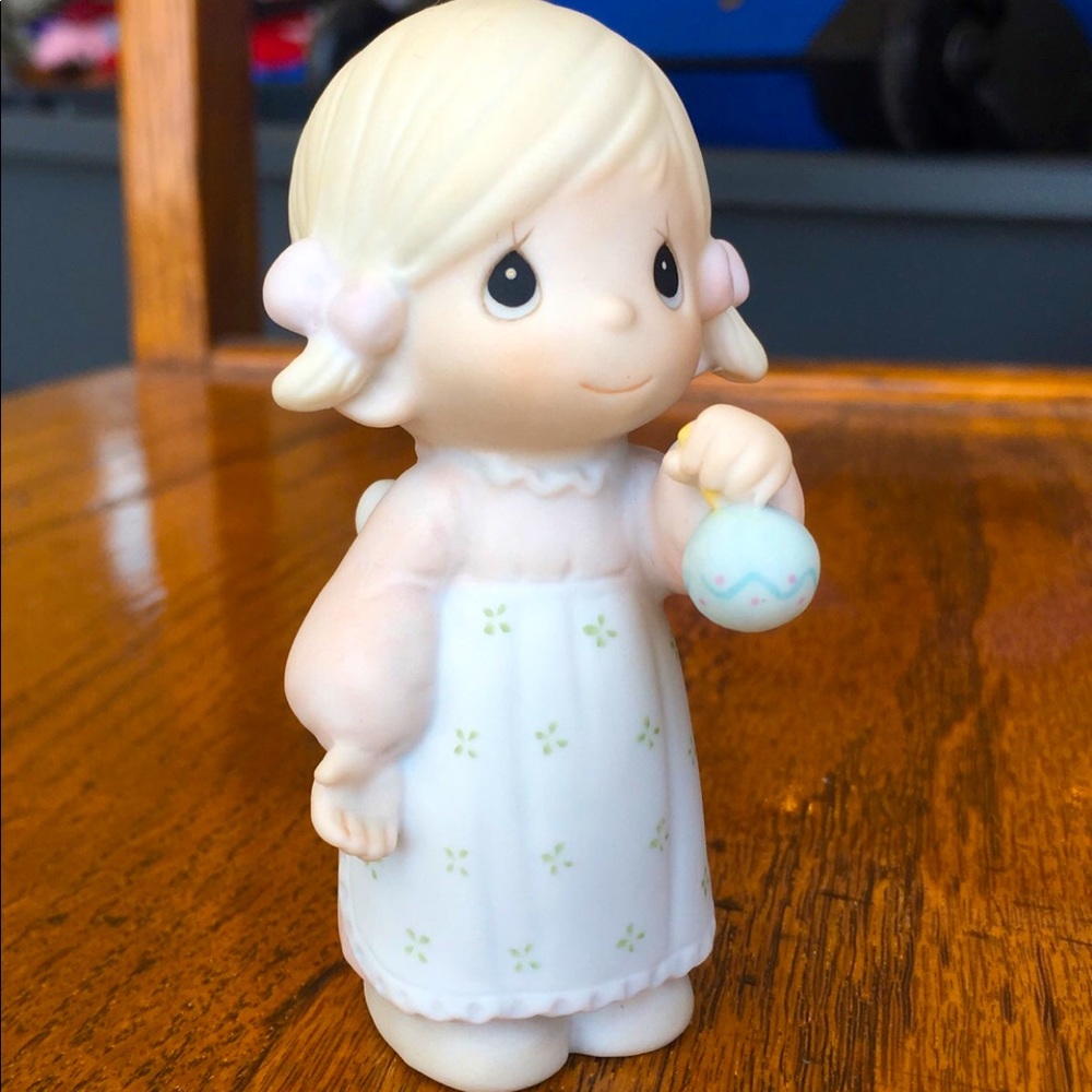 Precious Moments god gave his best porcelain figurine sold in original box